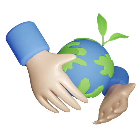 Eco Earth  3D Icon