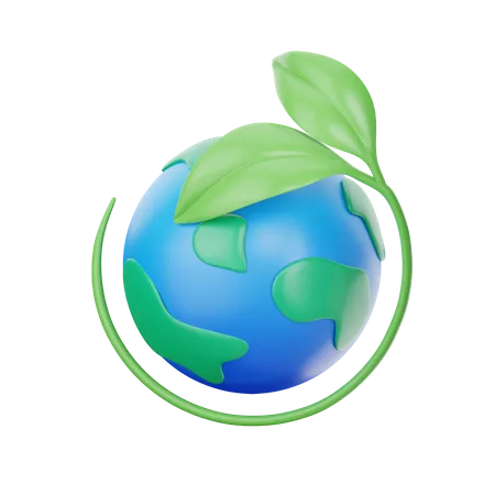 Eco Earth  3D Icon