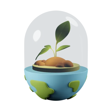 Eco Earth  3D Icon