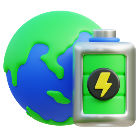 Energía ecológica  3D Icon