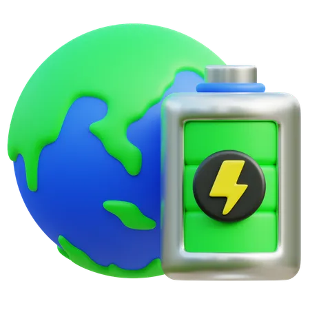 Energía ecológica  3D Icon