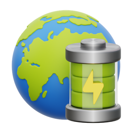 Energía ecológica  3D Icon