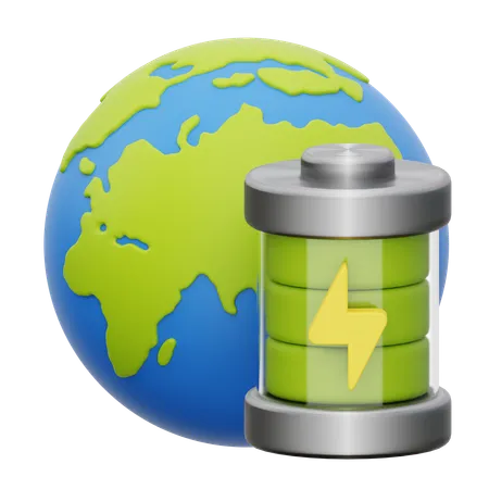 Energía ecológica  3D Icon