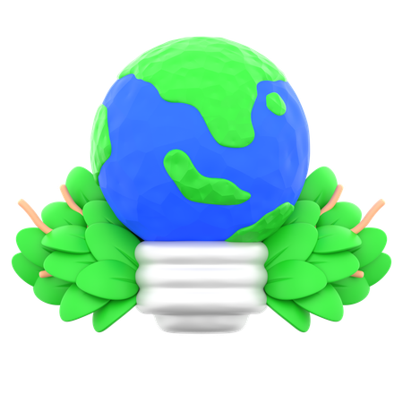 Energía ecológica  3D Icon