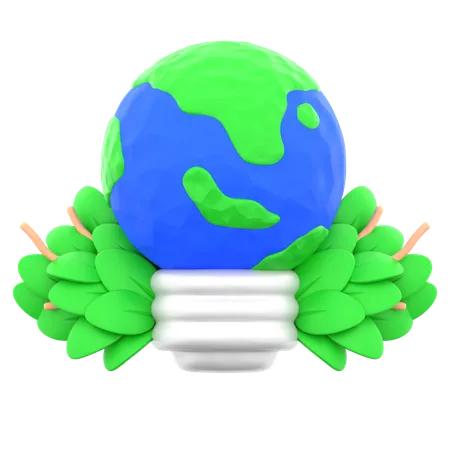 Energía ecológica  3D Icon