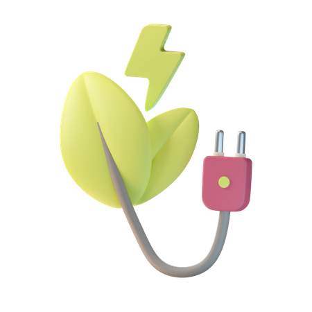 Energía ecológica  3D Icon