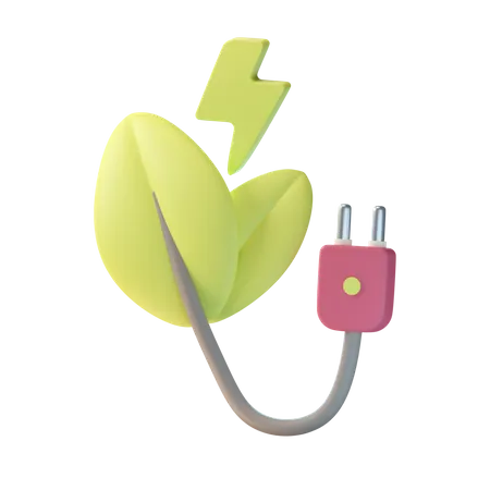 Energía ecológica  3D Icon