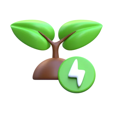Energía ecológica  3D Icon