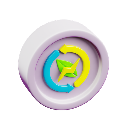 Eco Énergie  3D Icon