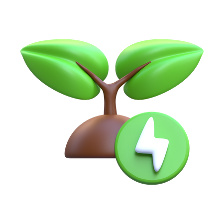 Eco Energy 3D Icon