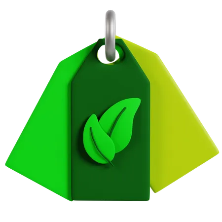 Etiqueta ecológica  3D Icon