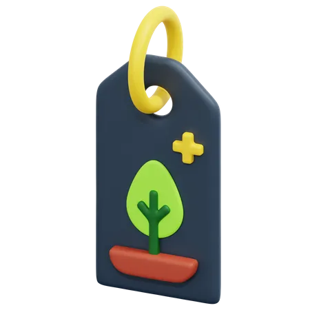Étiquette écologique  3D Icon