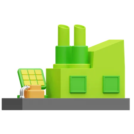 Eco Factory  3D Icon