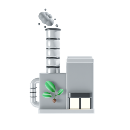 Eco Factory  3D Icon