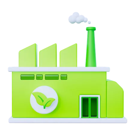 Eco Factory  3D Icon
