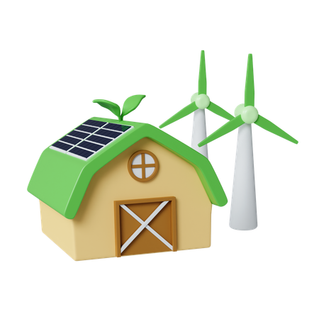 Eco Farm  3D Icon