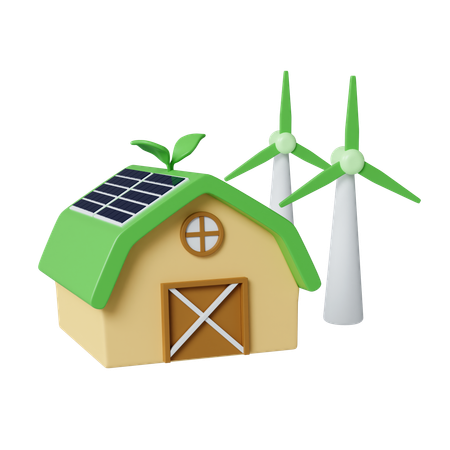Eco Farm  3D Icon
