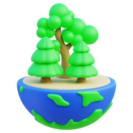Eco Forest  3D Icon