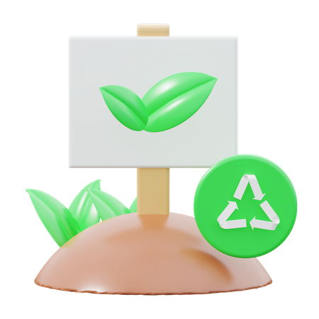 Eco friendly  3D Icon