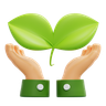 3d eco-friendly logo