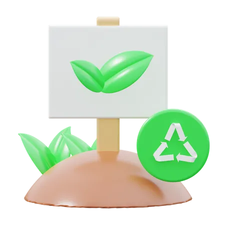 Eco friendly  3D Icon