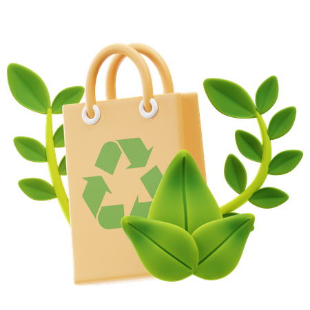 Eco Friendly Bag  3D Icon