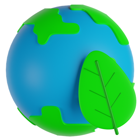 Eco Friendly Earth  3D Illustration