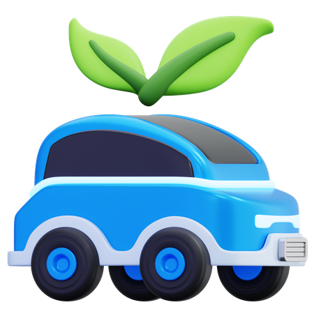 環境に優しい電気自動車  3D Icon