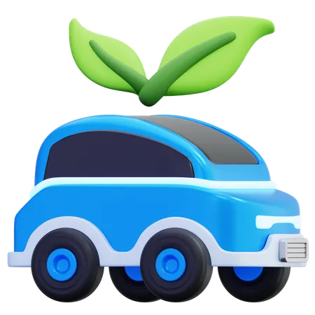 Eco Friendly Electric Car  3D Icon