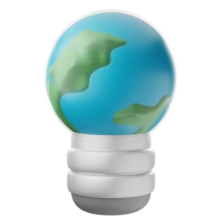 Eco Friendly Electricity  3D Icon