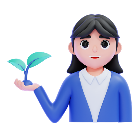Eco-Friendly Movement  3D Icon