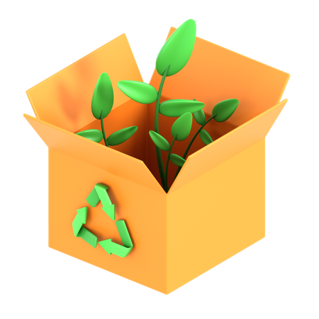 Eco-Friendly Packaging  3D Icon