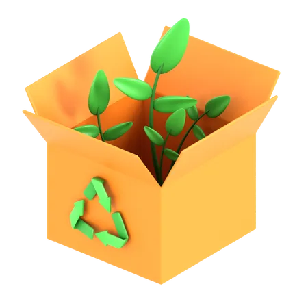 Eco-Friendly Packaging  3D Icon