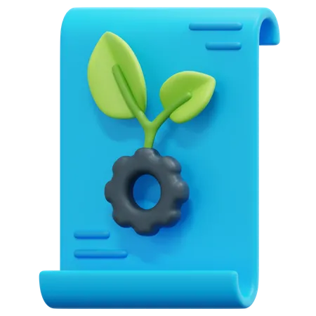 Eco Friendly Report  3D Icon