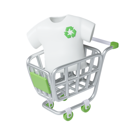 Eco Friendly Shopping  3D Icon