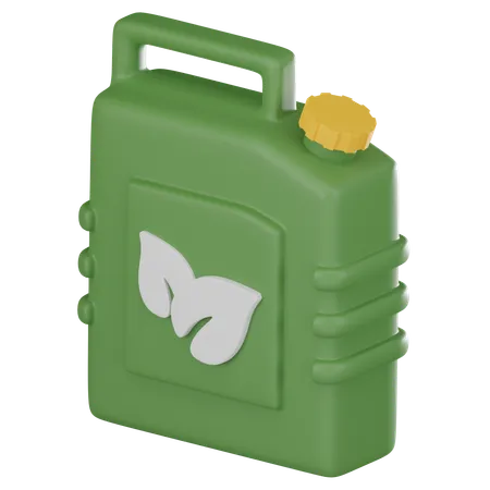Eco Fuel Icon Symbolizing Sustainable Energy And Environmental Consciousness Ideal For Eco Friendly Concepts And Green Technology 3 D Render Illustration 3D Icon