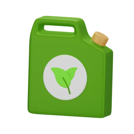 Eco Fuel 3 D Go Green 3D Icon