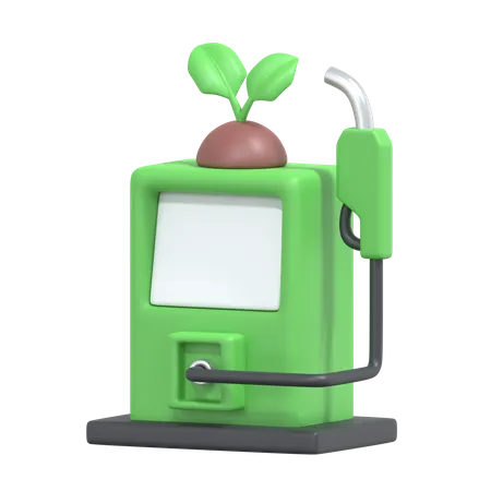Eco Fuel 3 D Ecology Icon 3D Icon