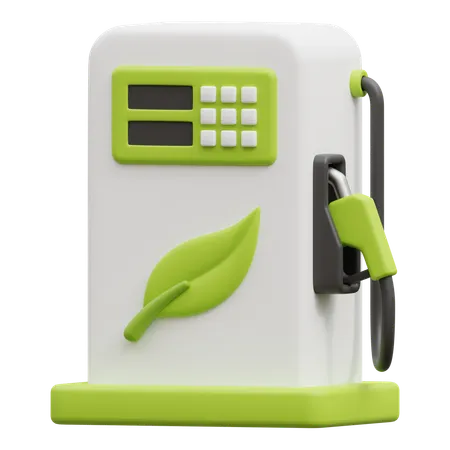 Eco Fuel Station  3D Icon