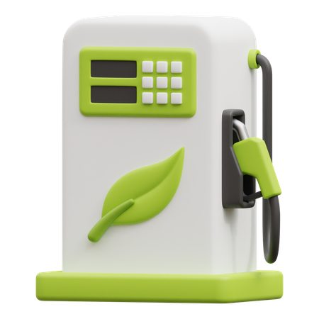 Eco Fuel Station  3D Icon