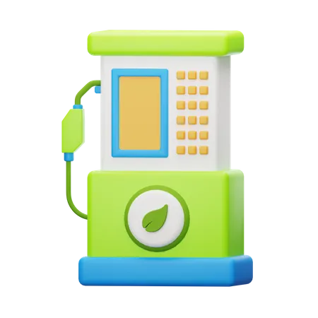 Eco Fuel Station  3D Icon