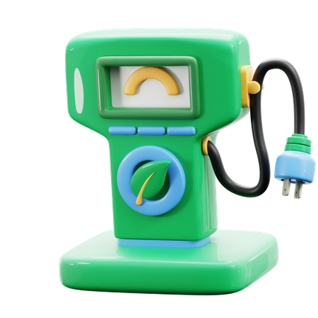 Eco Fuel Station  3D Icon