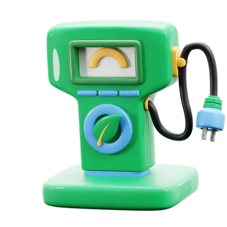 Eco Fuel Station  3D Icon