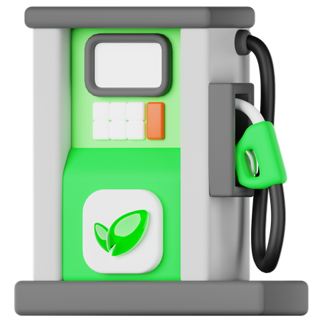 Eco Fuel Station  3D Icon