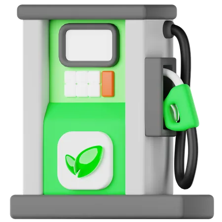 Eco Fuel Station  3D Icon