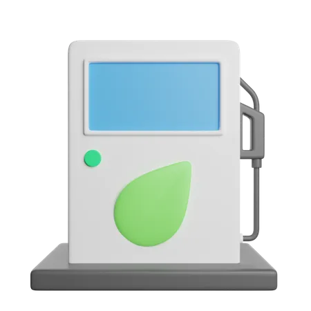 Eco Fuel Station  3D Icon