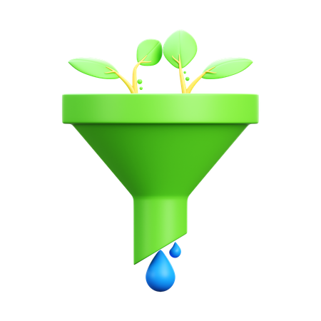 Eco Funnel  3D Icon