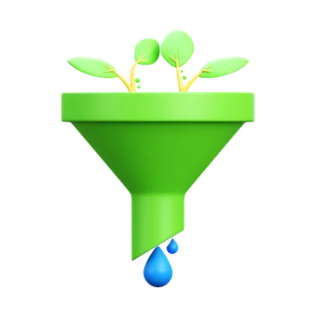 Eco Funnel  3D Icon