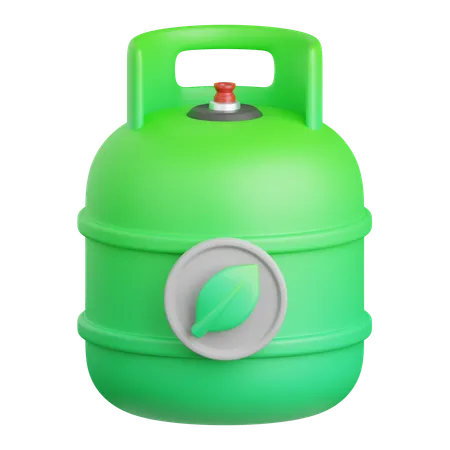 3 D Rendering Eco Gas Isolated Useful For Ecology Energy Eco Green Recycling And Technology 3D Icon
