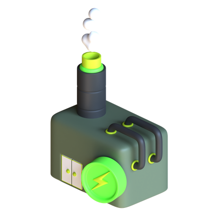 Eco Geothermal  3D Icon